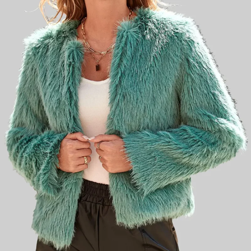 Morgan-Gillory-Teal-Fur-Jacket