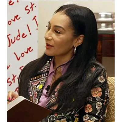 Morgan Radford Floral Leather Jacket