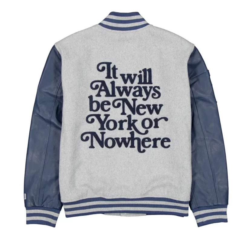 New York Or Nowhere Varsity Grey Jacket