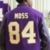 Randy Moss Starter Purple Letterman Varsity Jacket