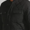 Santa Tell Me Russell Black Quilted Jacket