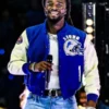 Shaboozey Thanksgiving Halftime Show Detroit Lions Bomber Jacket