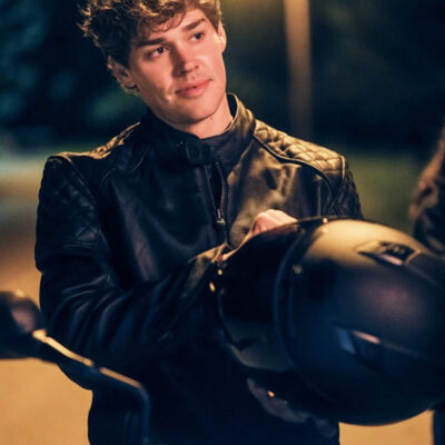 Sidelined The QB and Me Noah Beck Leather Jacket