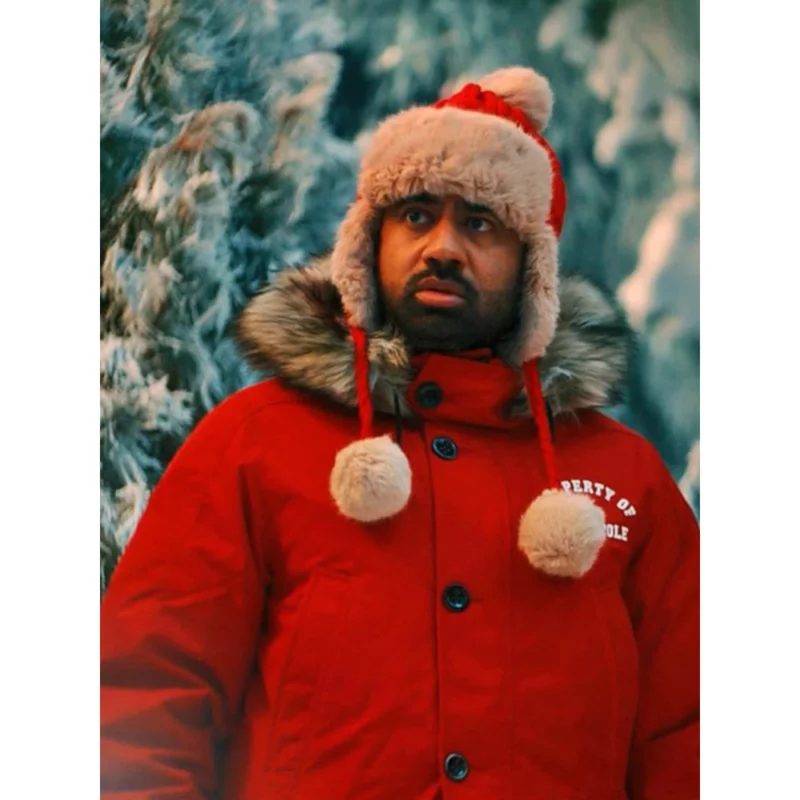 Simon-Choksi-The-Santa-Clauses-S02-Kal-Penn-Red-Parka-Jacket