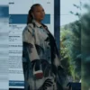 The Equalizer S05 Robyn McCall Leaf Print Coat