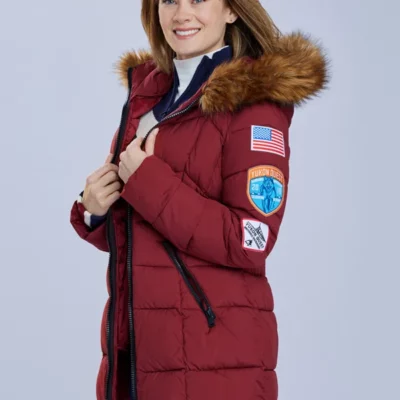 The Finnish Line Red Hooded Jacket