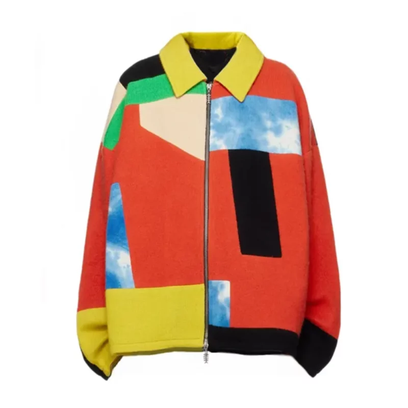 Travis-Kelce-Multi-Colored-Patchwork-Jacket