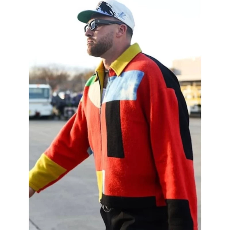 Travis-Kelce-Multicolor-Patchwork-Wool-Jacket