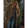 Yellowstone Beth Dutton Suede Leather Coat
