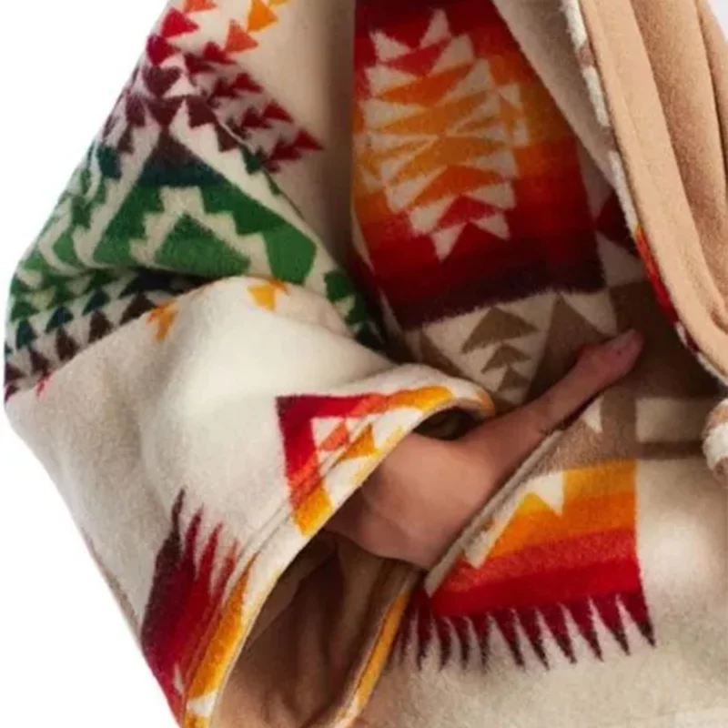 Yellowstone Beth Dutton Printed Wool Cloak