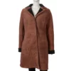 Yellowstone-Kelsey-Asbille-Monica-DuttonBrown-Suede-Leather-Coat