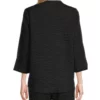 Yellowstone-S05-Caroline-Warner-Black-Textured-Jacket
