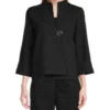 Yellowstone-Season-5-Caroline-Warner-Black-Textured-Jacket