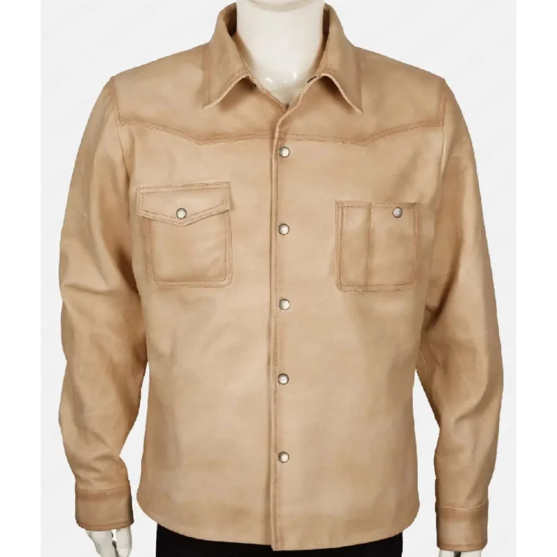 Yellowstone-Season-5-John-Dutton-White-Leather-Jacket