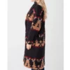 Yellowstone-Season-5-Kelly-Reilly-Printed-Black-Coat