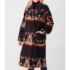 Yellowstone Beth Dutton Black Printed Coat
