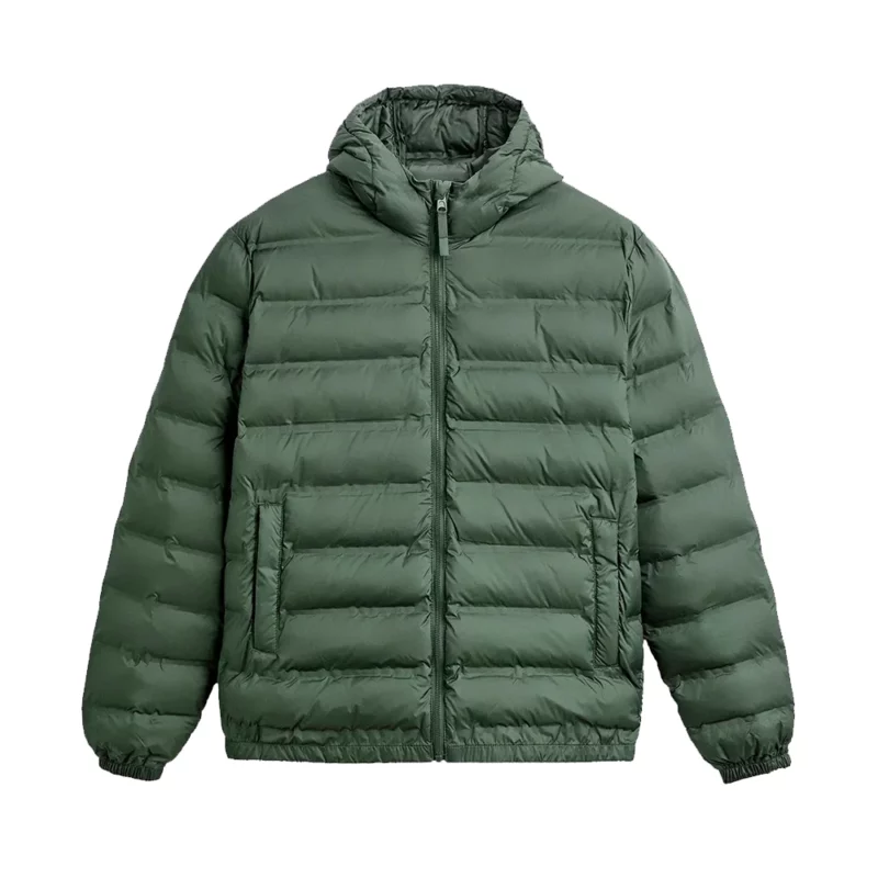 Alarum Scott Eastwood Green Hooded Puffer Jacket