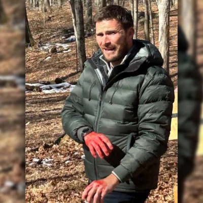 Alarum Scott Eastwood Green Puffer Jacket