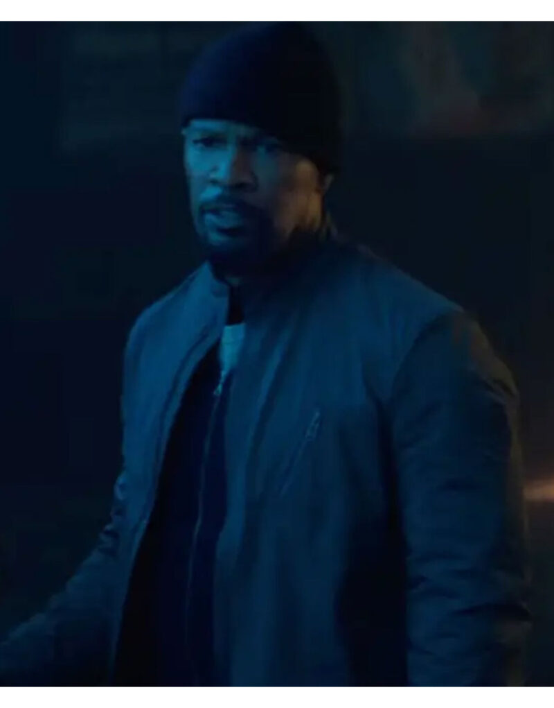 Back In Action 2025 Jamie Foxx Grey Jacket