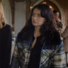 Bad Sisters Plaid Shearling Jacket