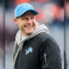 Ben Johnson Detroit Lions Nike Black Sideline Bomber Jacket