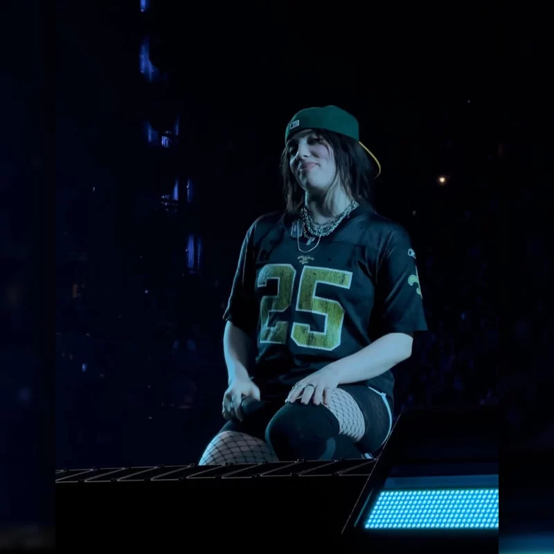 BillieEilish Hometown LA Concert Black Jersey