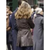 Black Doves 2024 Keira Knightley Helen Leather Coat
