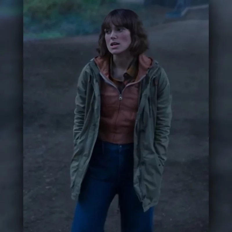Black Doves 2024 Keira Knightley Hooded Jacket