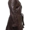 Black Doves Keira Knightley Helen Webb Leather Coat