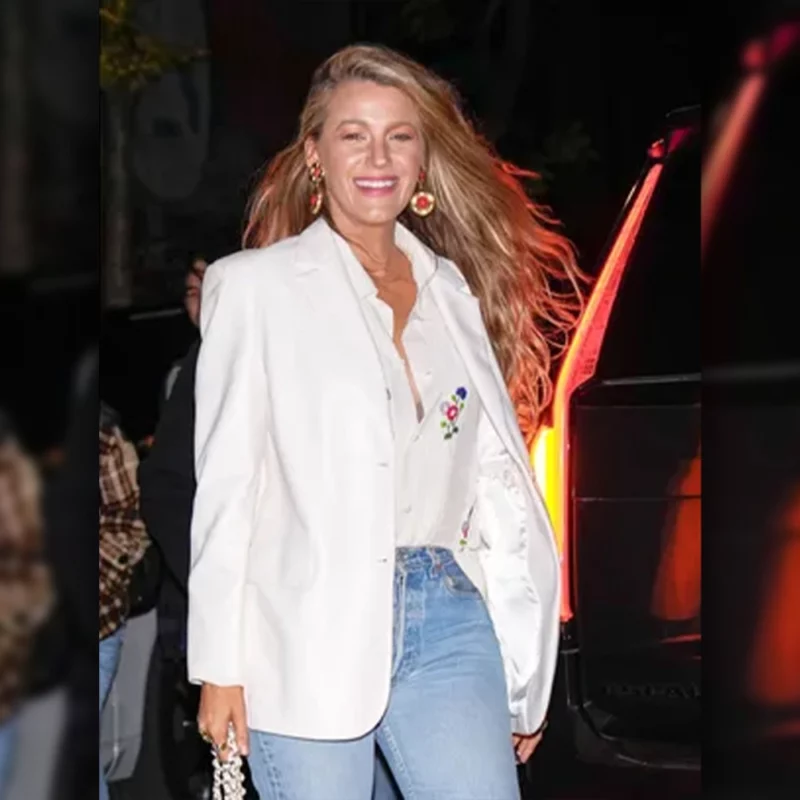 Blake Lively Wicked White Blazer