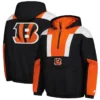 Cincinnati Bengals Black Starter Charger Half-Zip Jacket