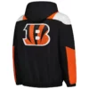 Cincinnati Bengals Starter Charger Half-Zip Jacket Black and Orange