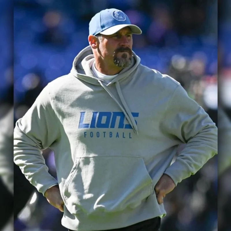 Dan Campbell DetroitLions Grey Hoodie