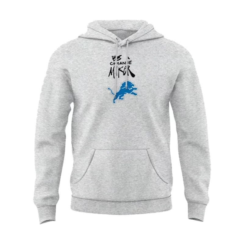Detroit Lions Be A Change Maker Grey Pullover Hoodie