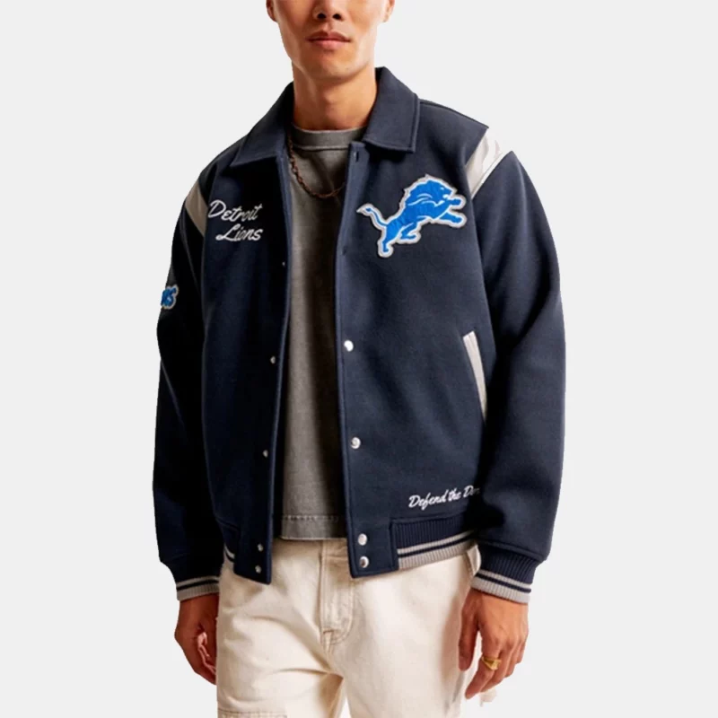Detroit Lions Varsity Bomber Jacket Flavor Flav