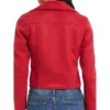 Doctor Who Nicola Coughlan Red Leather Jacket