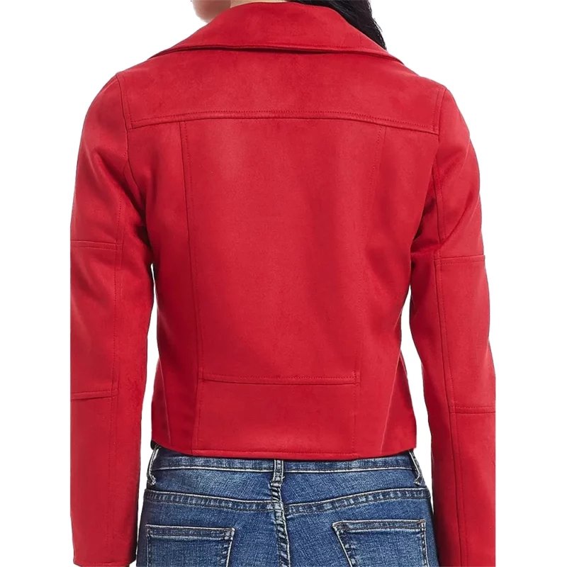 Doctor Who Nicola Coughlan Red Leather Jacket