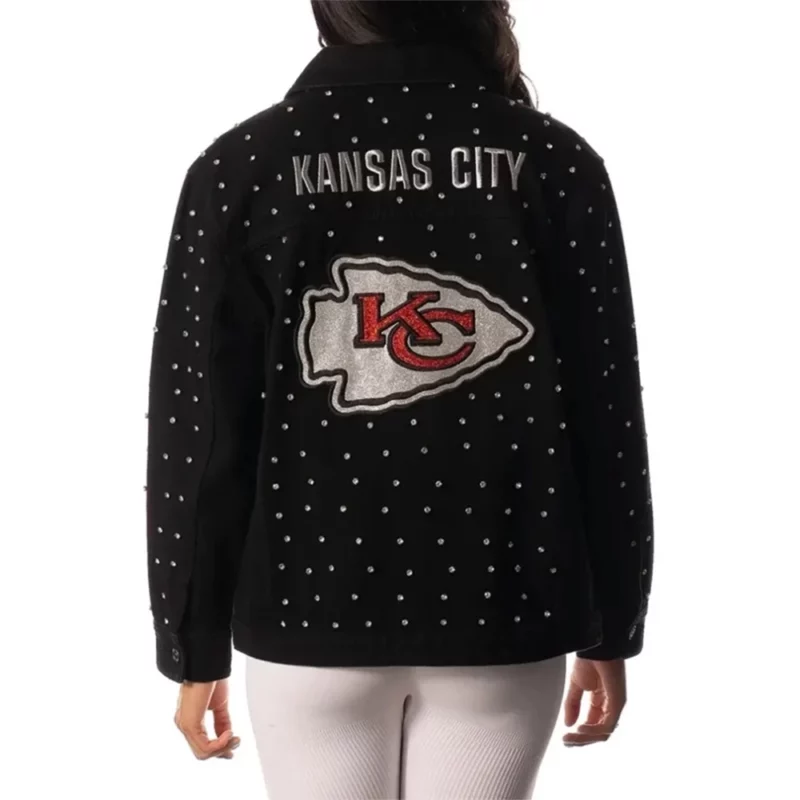Donna Kelce Kansas City Black Denim Jacket