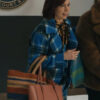 Elsbeth Carrie Preston Blue Plaid Coat