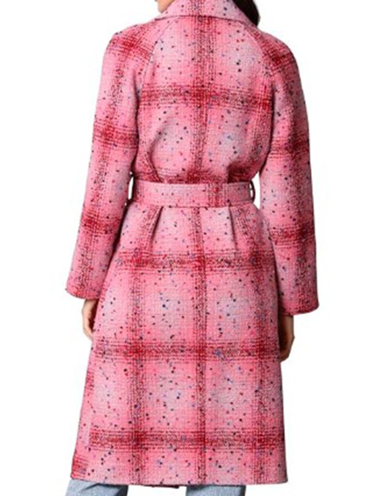 Elsbeth Carrie Preston Elsbeth Tascioni Flecked Pink Coat