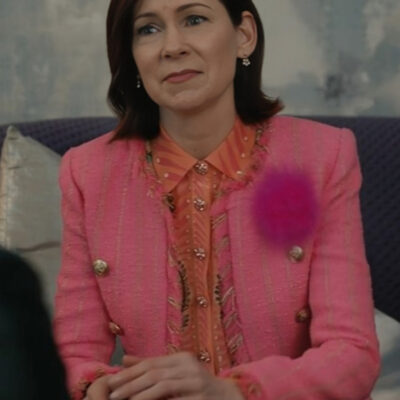 Elsbeth S02 Carrie Preston Pink Stripe Jacket