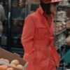 Elsbeth Season 2 Carrie Preston Elsbeth Tascioni Red Trench Coat