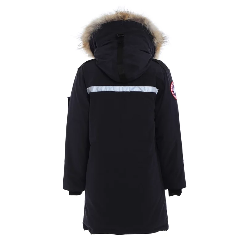 Elyse The Finnish Line Nichole Sakura Black Parka Shearling Hooded Jacket