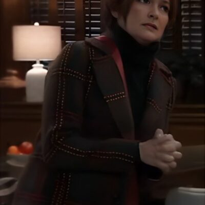 General Hospital Carolyn Hennesy Plaid Coat