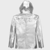 George Kittle Silver Leather Jacket