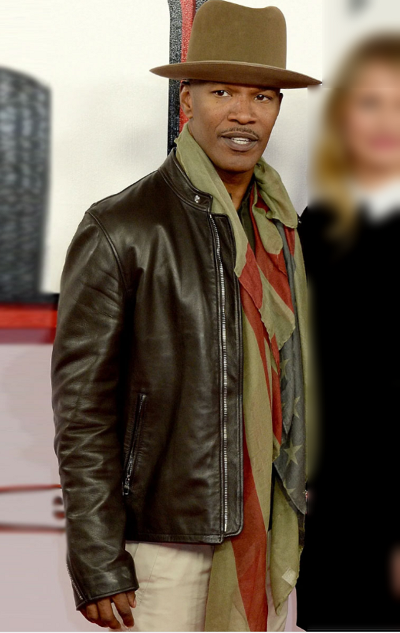 Jamie Foxx Back in Action Matt Brown Leather Jacket