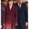 KateMiddleton Burgundy Coat