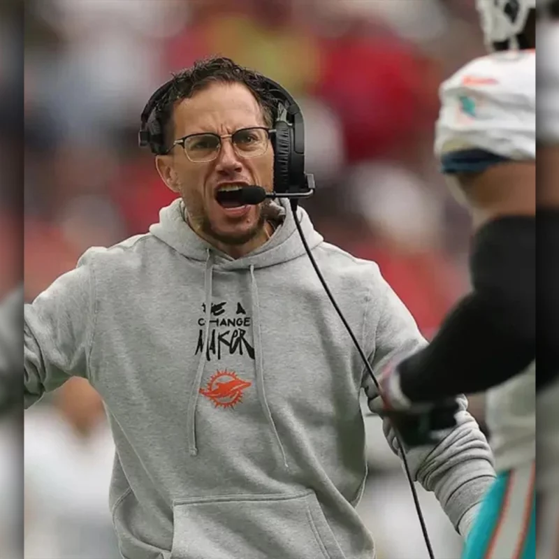 Miami Dolphins Be A Change Maker Grey Pullover Hoodie