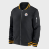 Mike Tomlin Pittsburgh Steelers Black Bomber Jacket