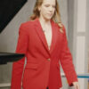 Our Christmas House Jodie Grant Red Blazer